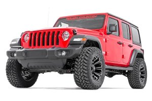 Jeep Wrangler Suspension Lift Kit - Front + Rear - Rough Country - V2 with Linear Coil Rate Springs - '18-'23